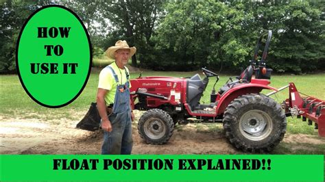 tractor loader float position